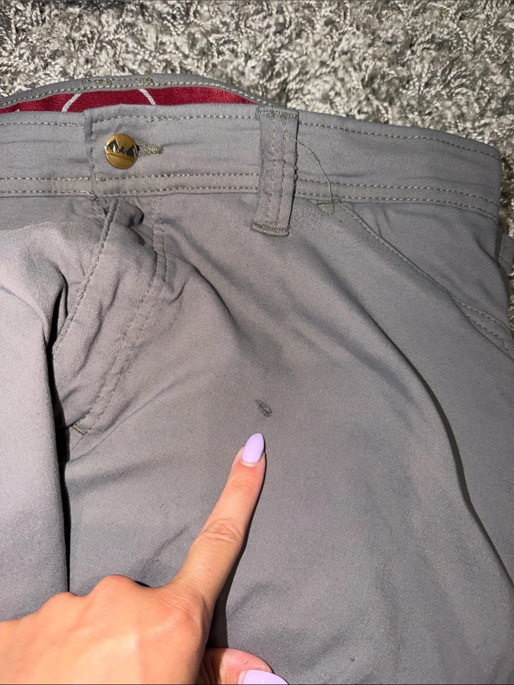Wrangler Men's Cargo Pants in Light Gray